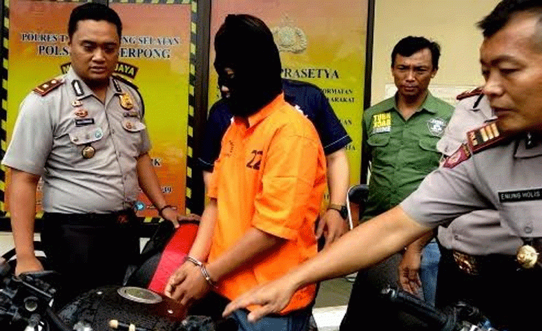 Pelaku Ranmor POlsek Serpong
