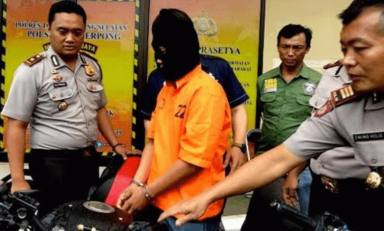 Pelaku Ranmor POlsek Serpong